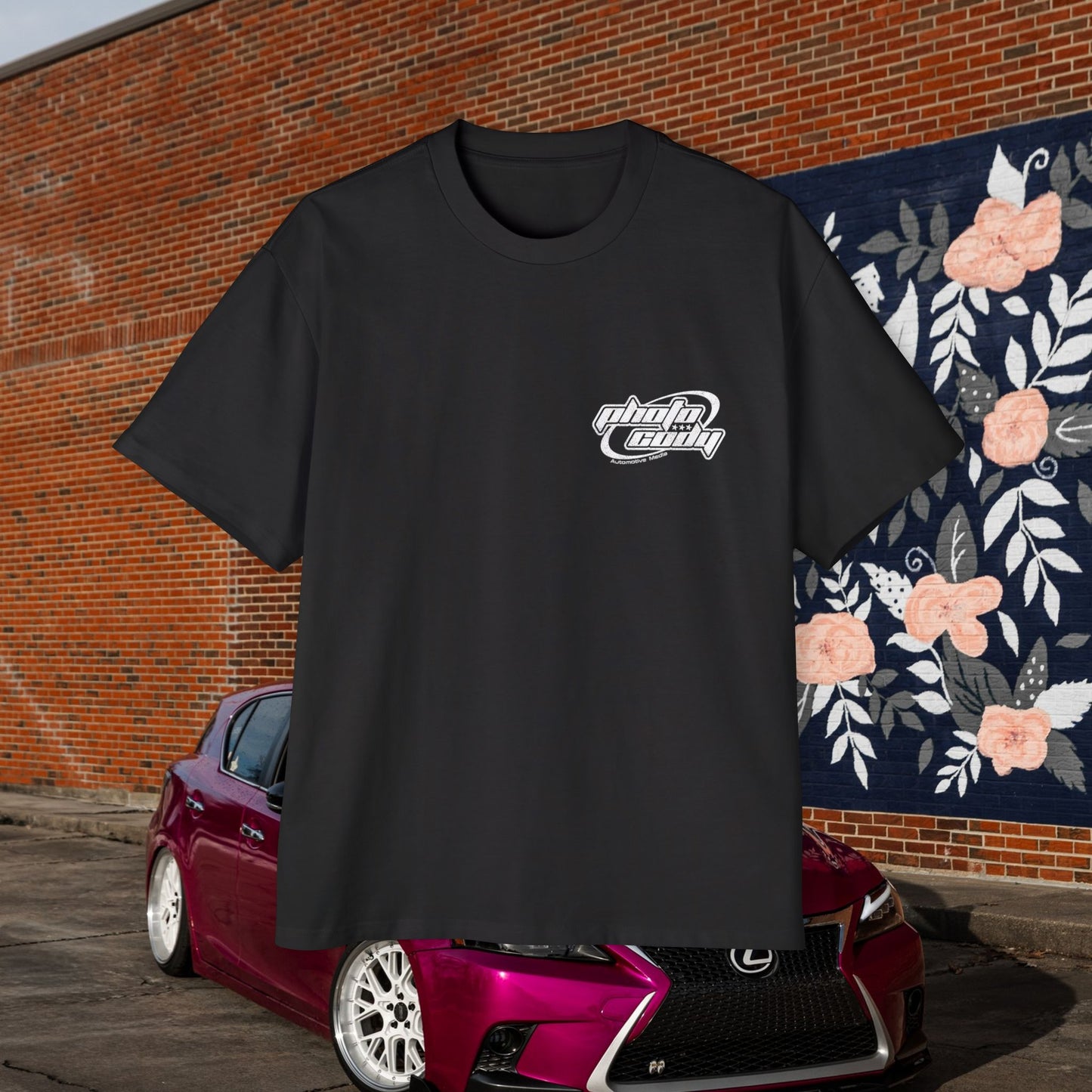 Support Local Car Shows Heavy Oversize Tee
