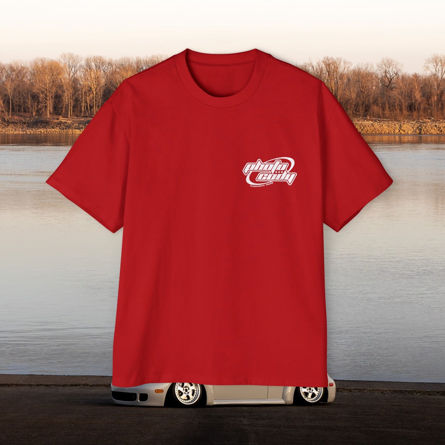 Support Your Local Car Shows Oversized Heavy Tee