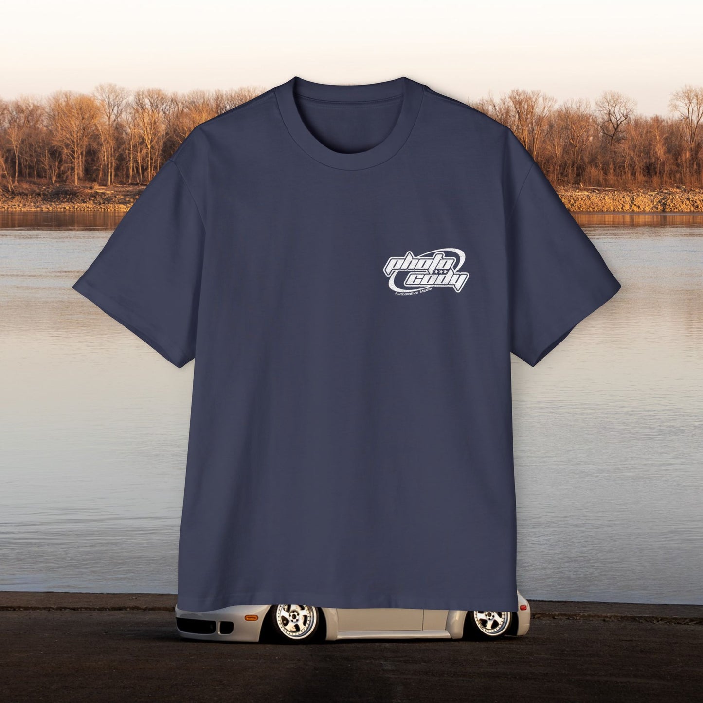 Support Your Local Car Shows Oversized Heavy Tee