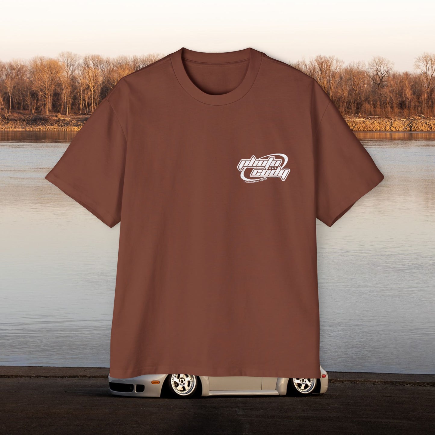 Support Your Local Car Shows Oversized Heavy Tee