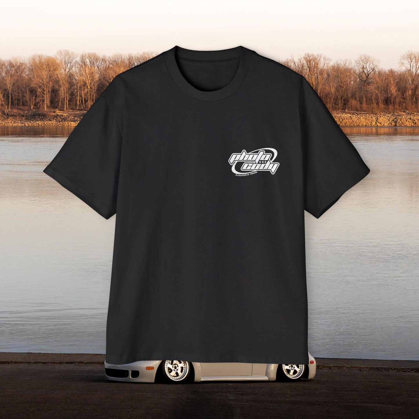 Support Your Local Car Shows Oversized Heavy Tee