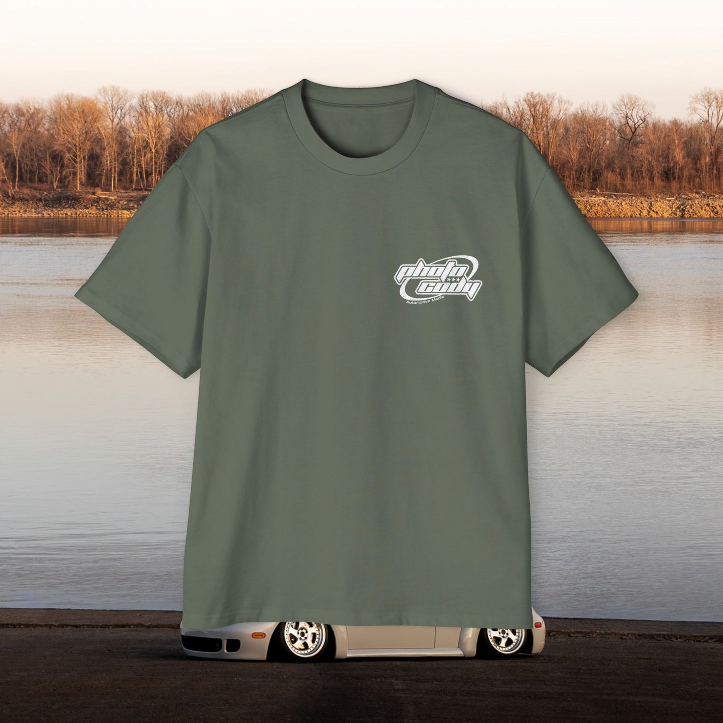 Support Your Local Car Shows Oversized Heavy Tee